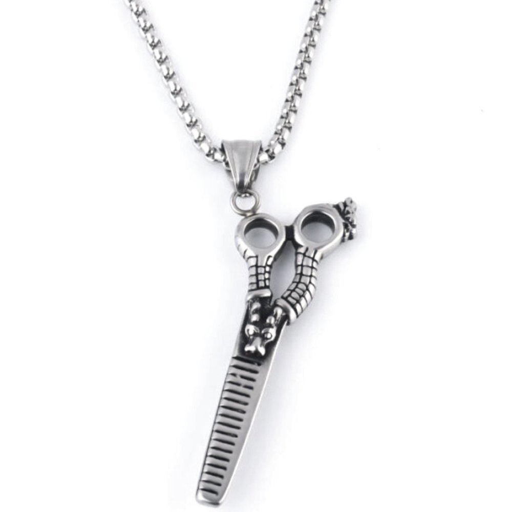 ❤️Fashion domineering scissors pendant necklace for women/men, N90201P225 - Picture 3 of 8